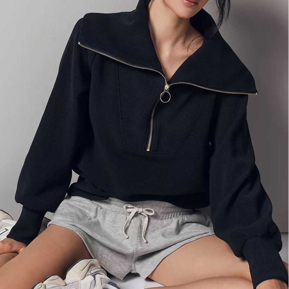 Varley Vine Half-Zip Pullover (Black)